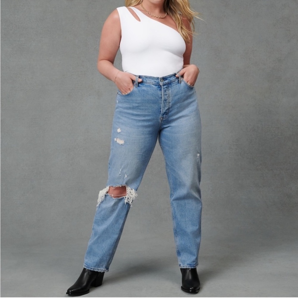 Abercrombie & Fitch The Dad High Rise Jeans - A&F